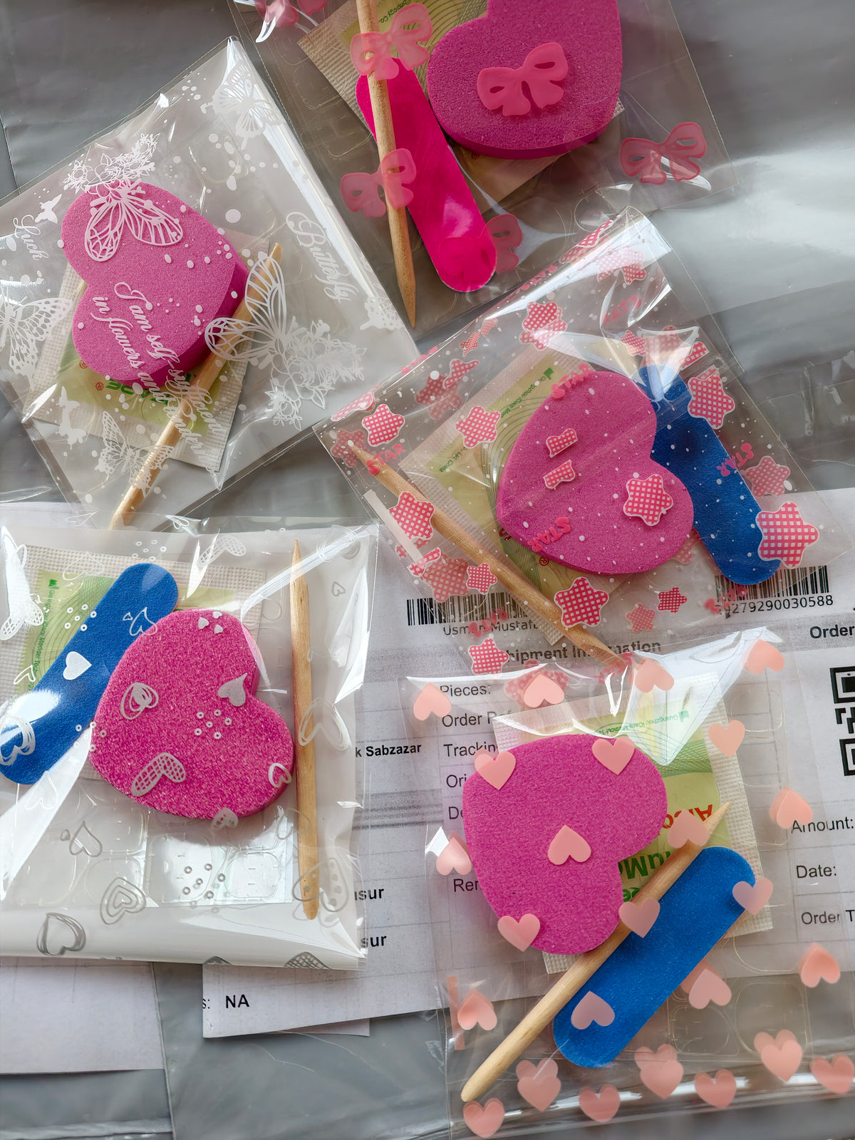 Nail application kits - 5 items per pack