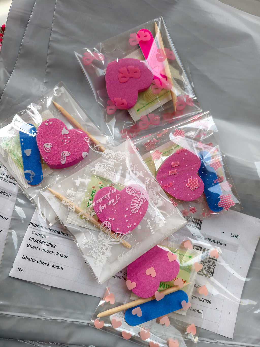 Nail application kits - 5 items per pack