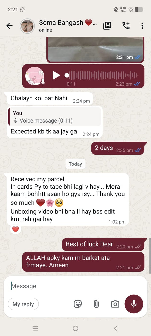 Customer review screenshot