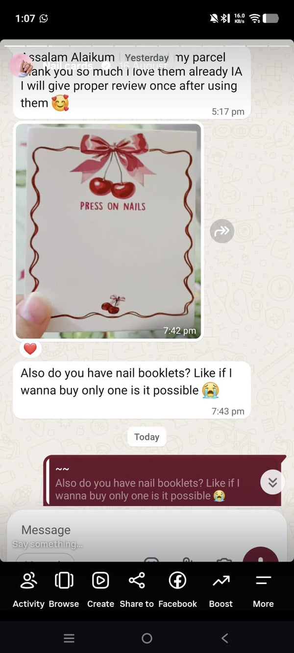 Customer review screenshot