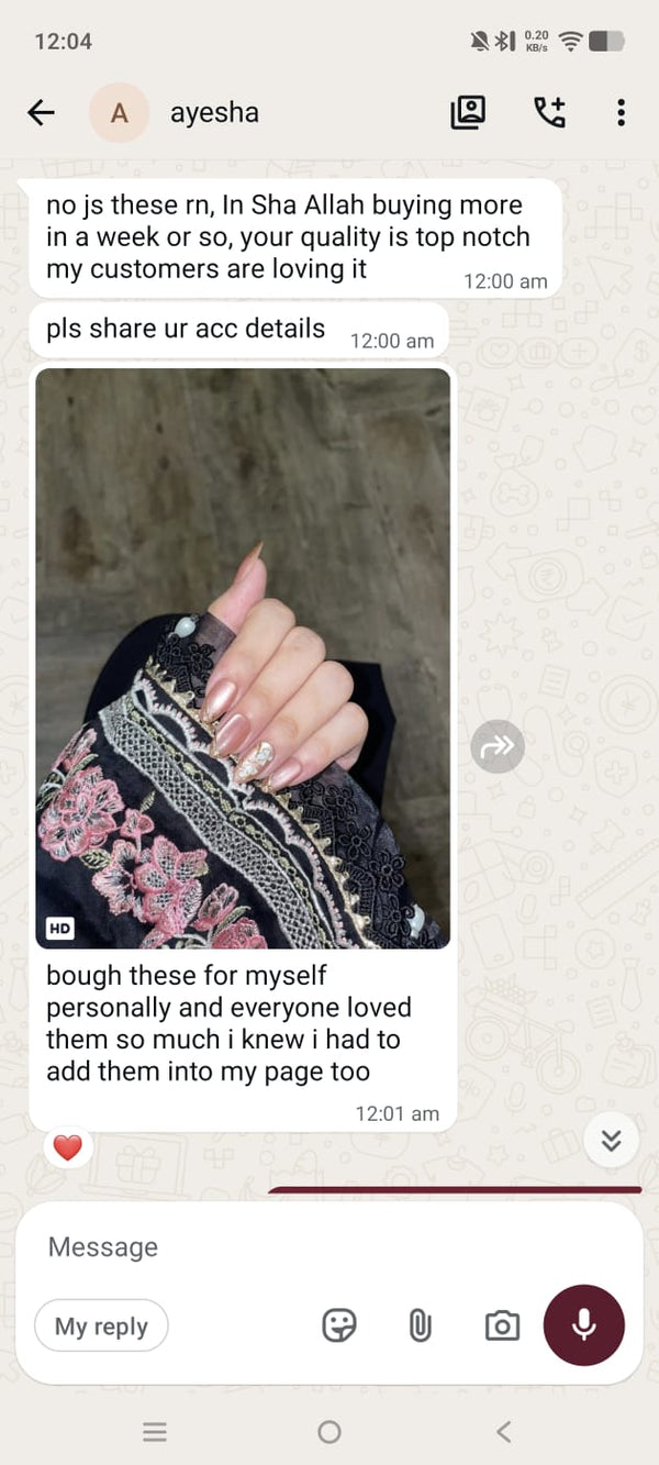 Customer review screenshot