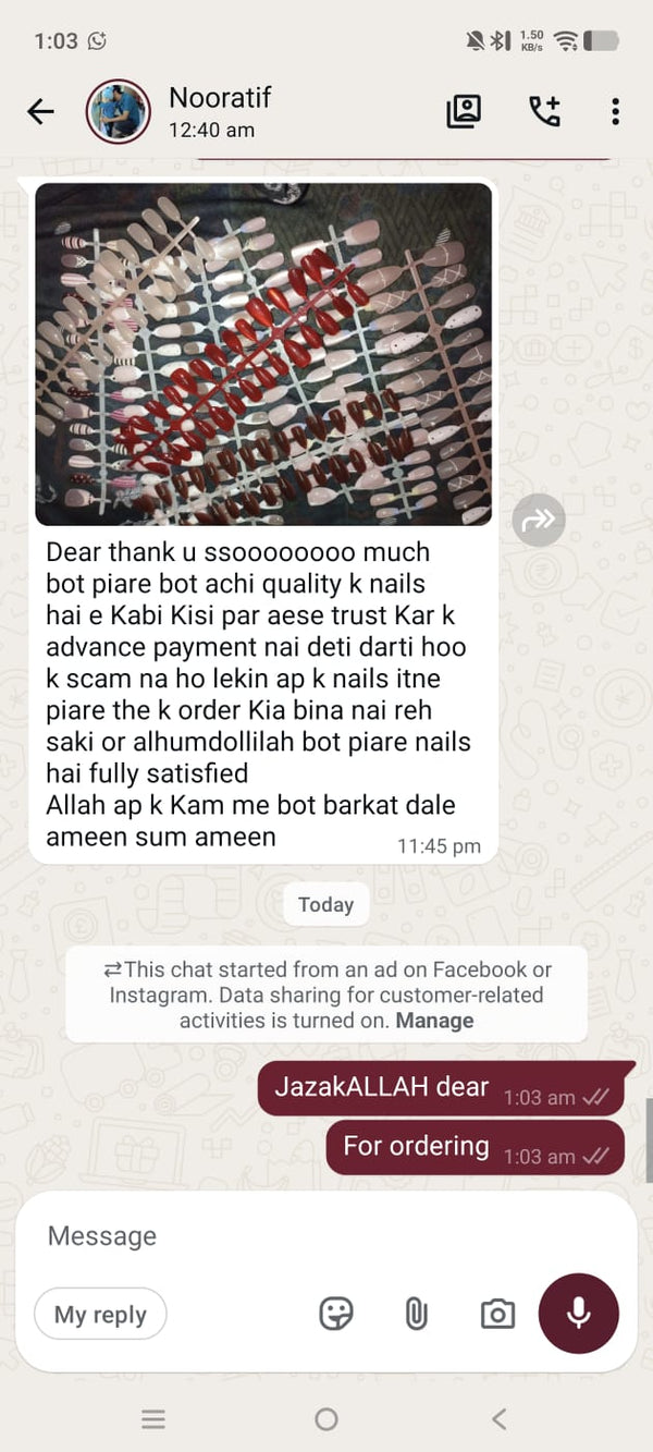 Customer review screenshot