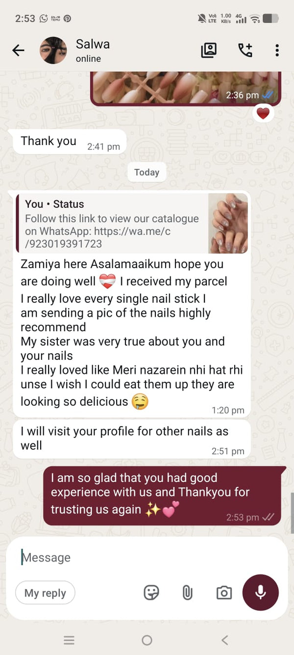 Customer review screenshot