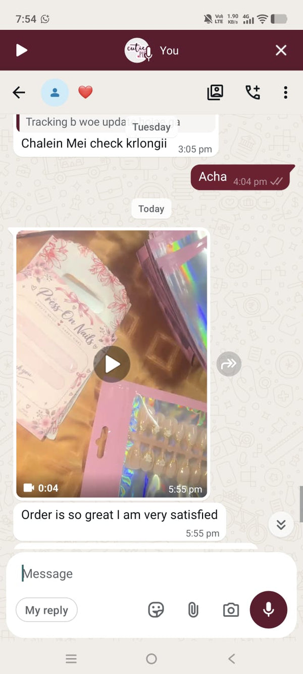 Customer review screenshot