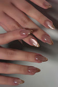 Etheral French- 12 pcs per set Handmade Nails