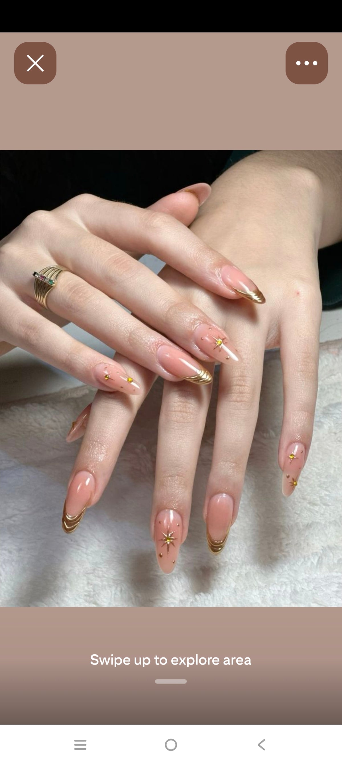 Gold Chrome - HandMade 3d Nail set (12pcs per set