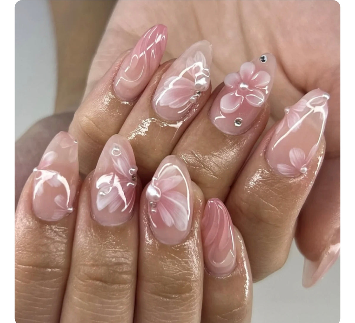 Handmade 3d Nails- 12 pcs High quality gel nails