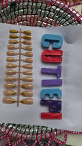 Glitter French-24pcs Per stick (Each stick 299rs) Moq 10 sticks