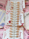 Cat eye French- 30 pcs Premium nails