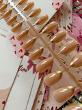 Gold French - Premium quality nail 15pcs