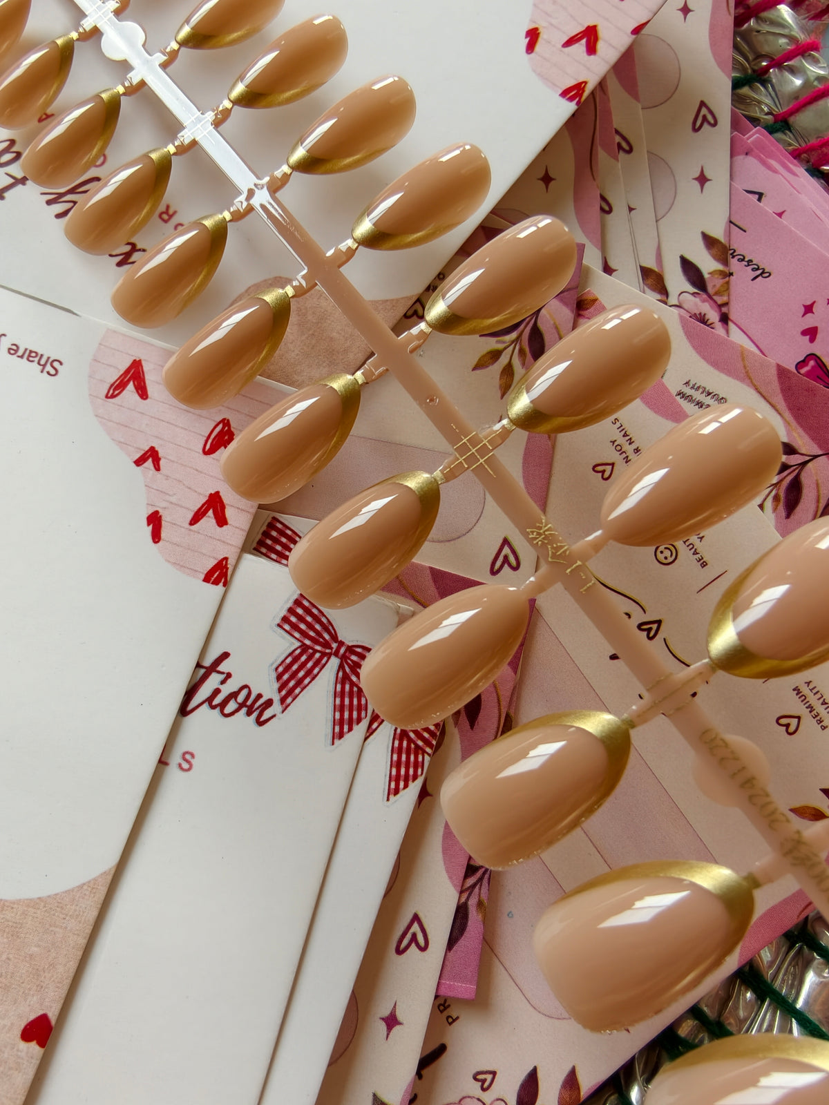 Gold French - Premium quality nail 15pcs