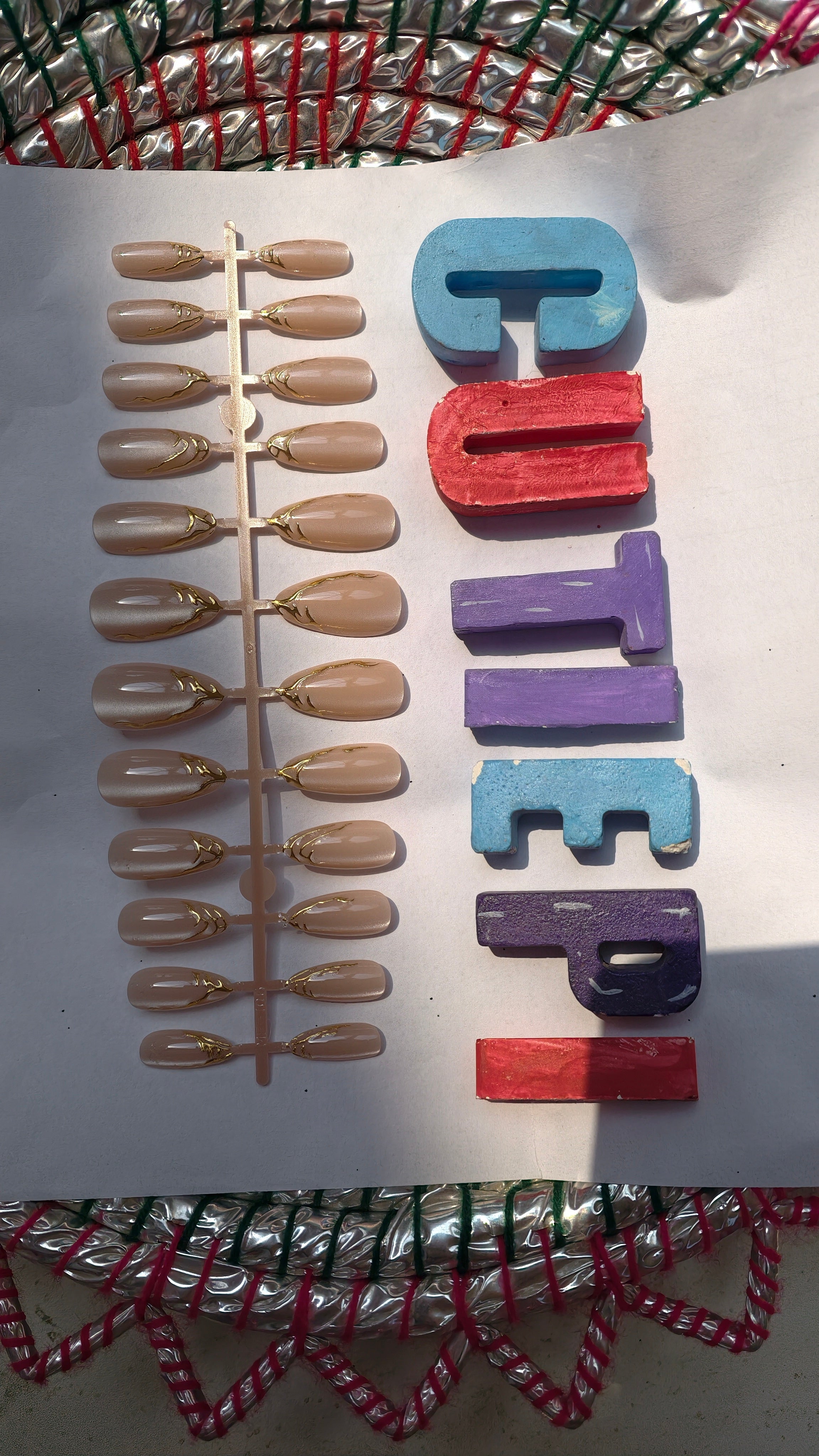 Gold French-24pcs Per stick Handmade (Each stick 450rs) Moq 10 sticks