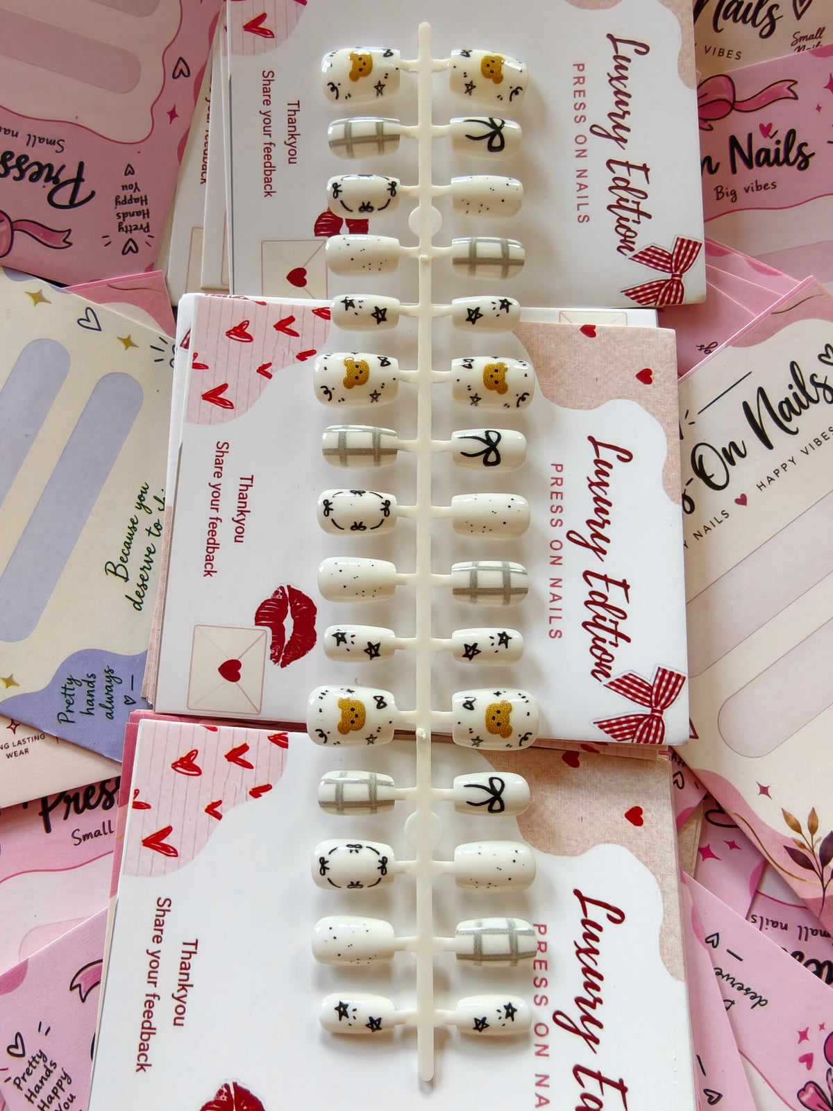 Milky White- 30pcs Cute Nails