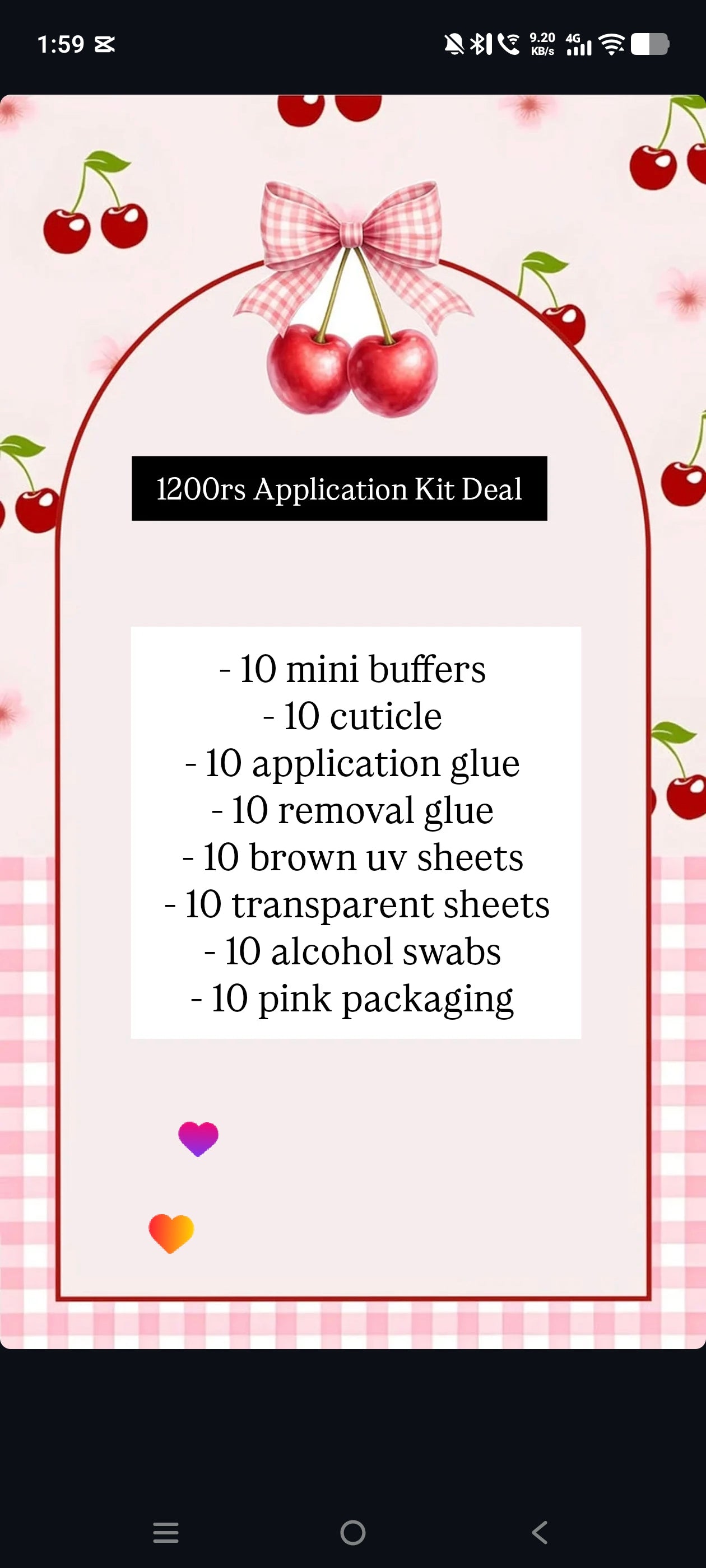 Startup deal for Nail application kits