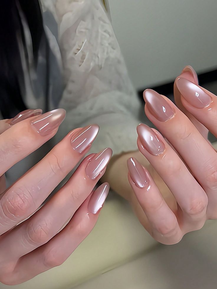 Glaze Brown-Cat eye nails 15 pcs per set (Each set 190rs) moq 15 sets