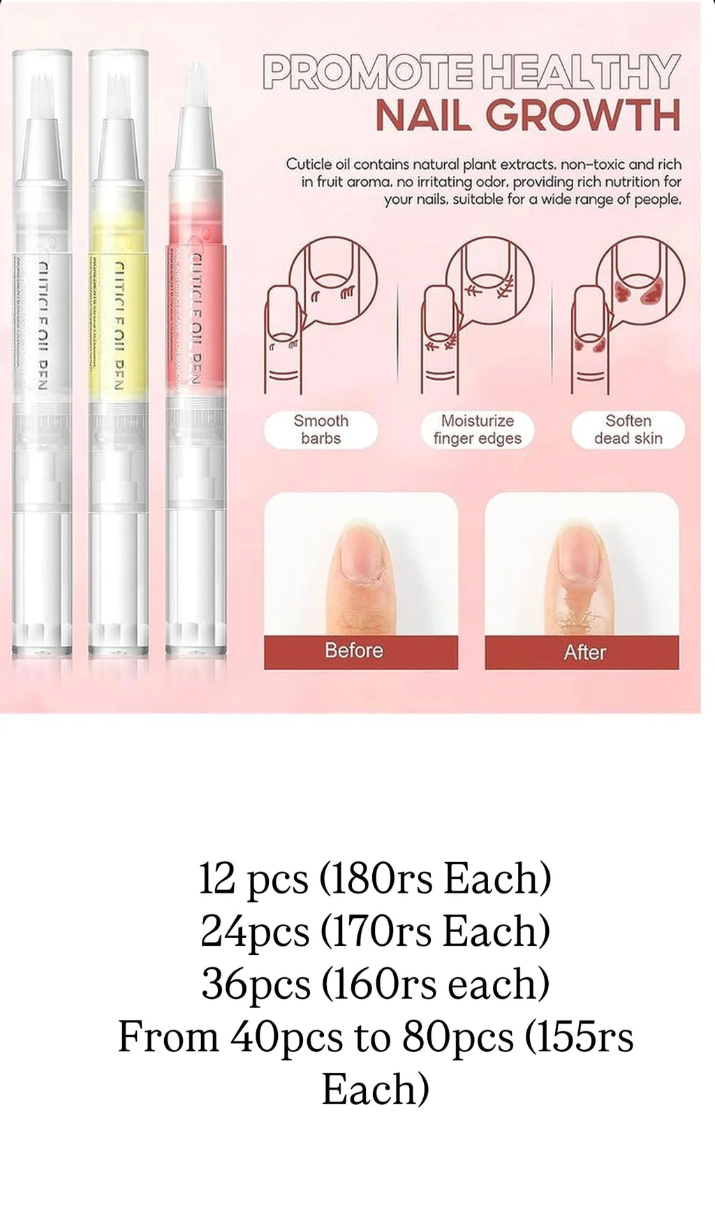 Imported quality Cuticle Oil Pen-Made with Essential Oils