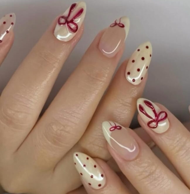 Candy Frost-Handmade nails 15pcs each set (210rs per set) Moq 10 sets