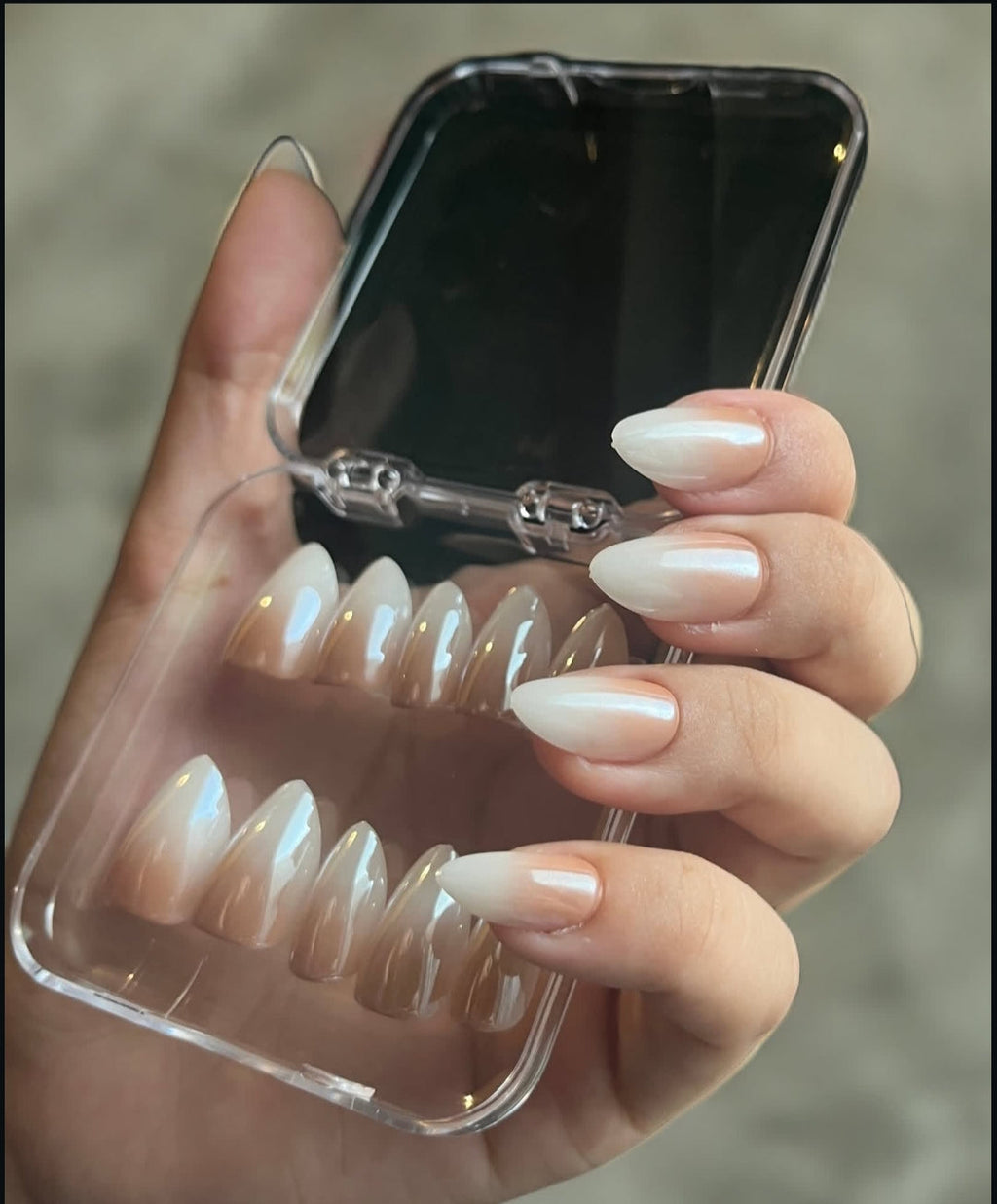 Acrylic box for nail storage size 3*3 large size