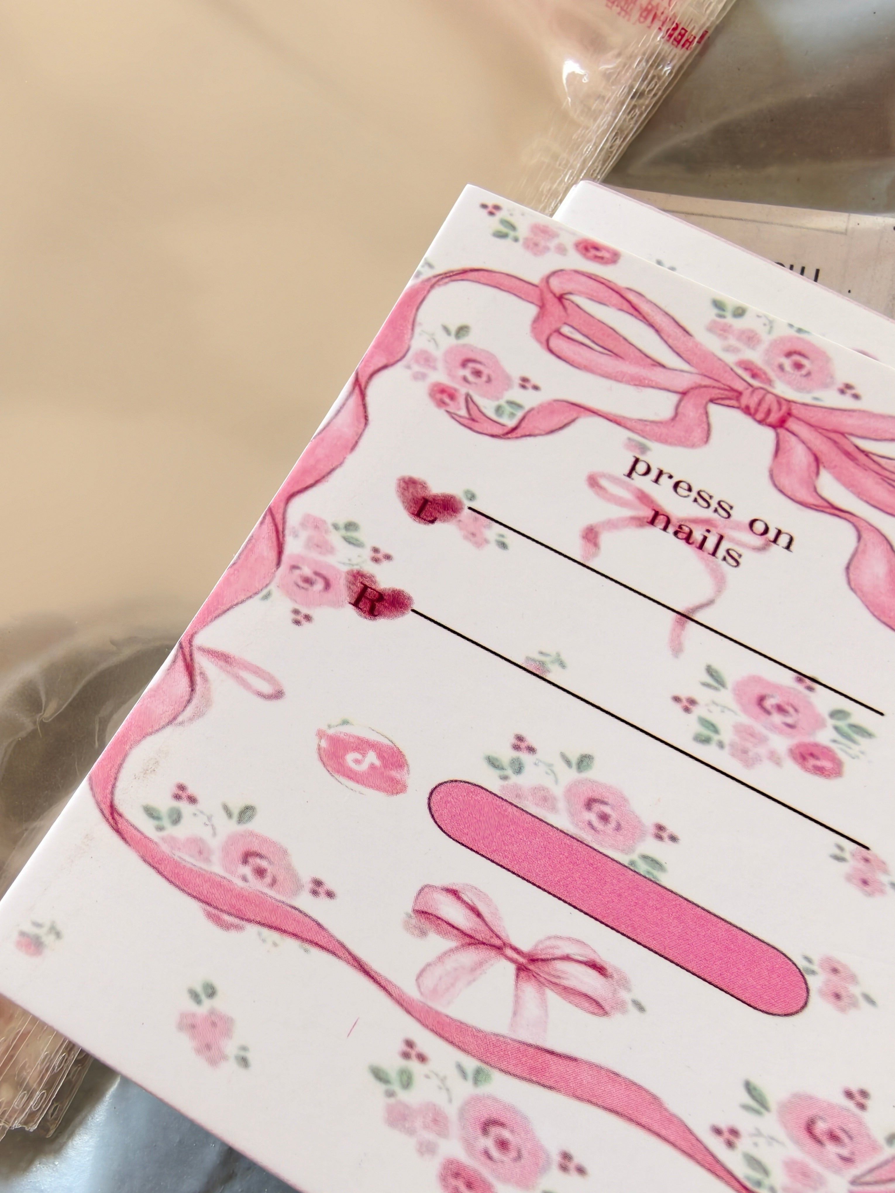 Nail display card - 4*4- best sellers pack of 50