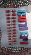 Glitter French-24pcs Per stick (Each stick 330rs) Moq 10 sticks