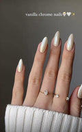 Vanilla chrome-15pcs nail set (Each set 180rs) moq 15 sets