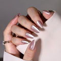 Lilac Beauty- 15pcs cat eye nails per set (Each set 180rs) Moq 15 sets