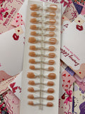 Cat Eye French - 30pcs Nails with application kit