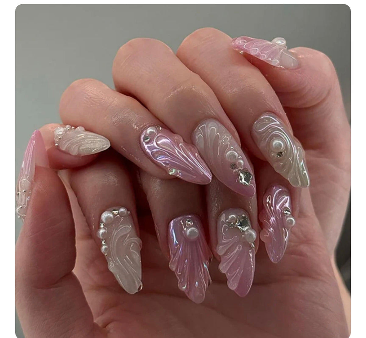 Handmade 3d Nails- 12 pcs High quality gel nails