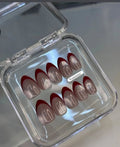 Red French - 12 pcs per set premium cat eye one set 180rs moq 15 sets