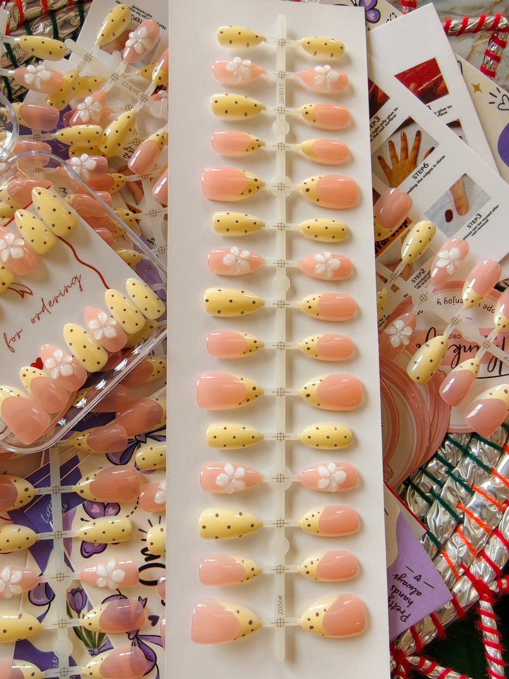 Lime Yellow- 3d flower 30 pcs stick