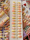 Lime Yellow- 3d flower 30 pcs stick