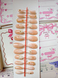 Royal Bride-24pcs Handmade nails with application kit