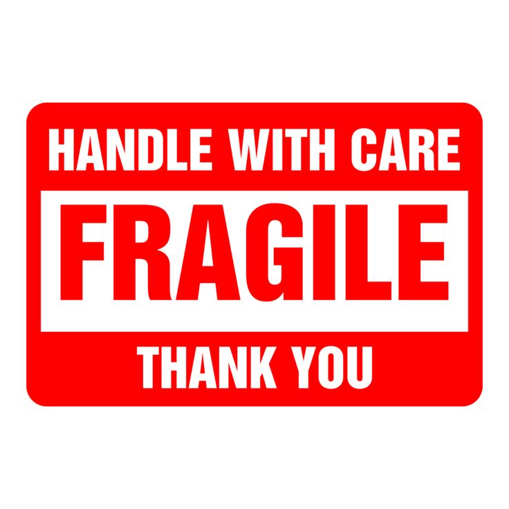 Fragile - Handle with Care sticker