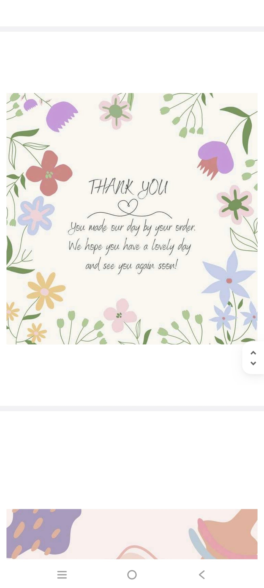 Thankyou cards or stickers 2*2 size pack of 120