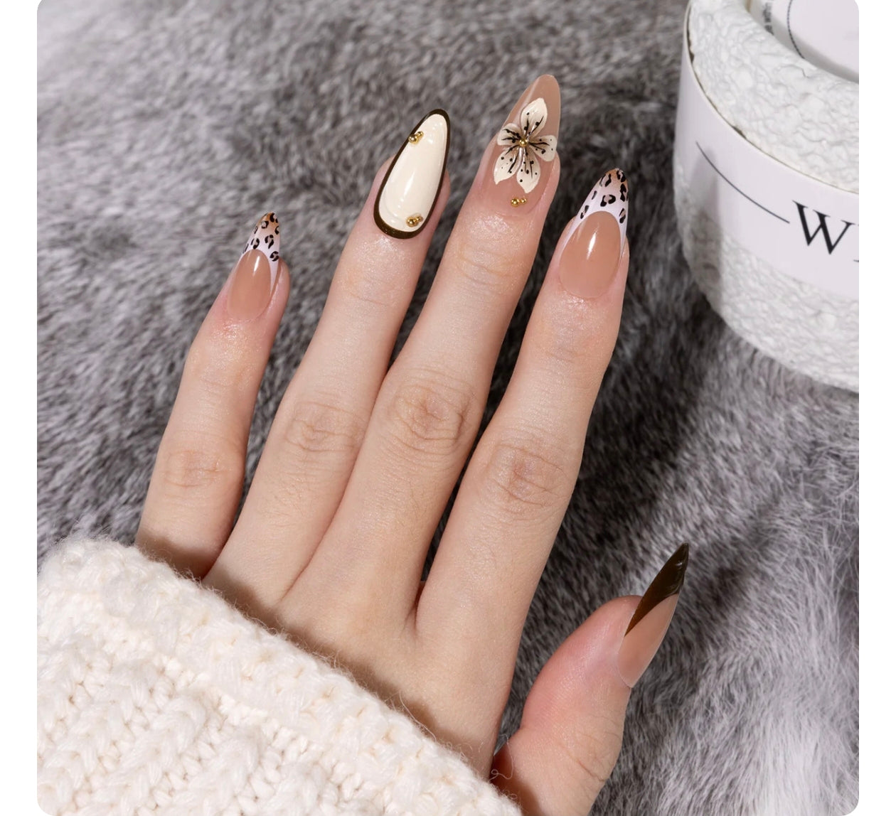 Handmade Nails Gel based 12 pcs per set