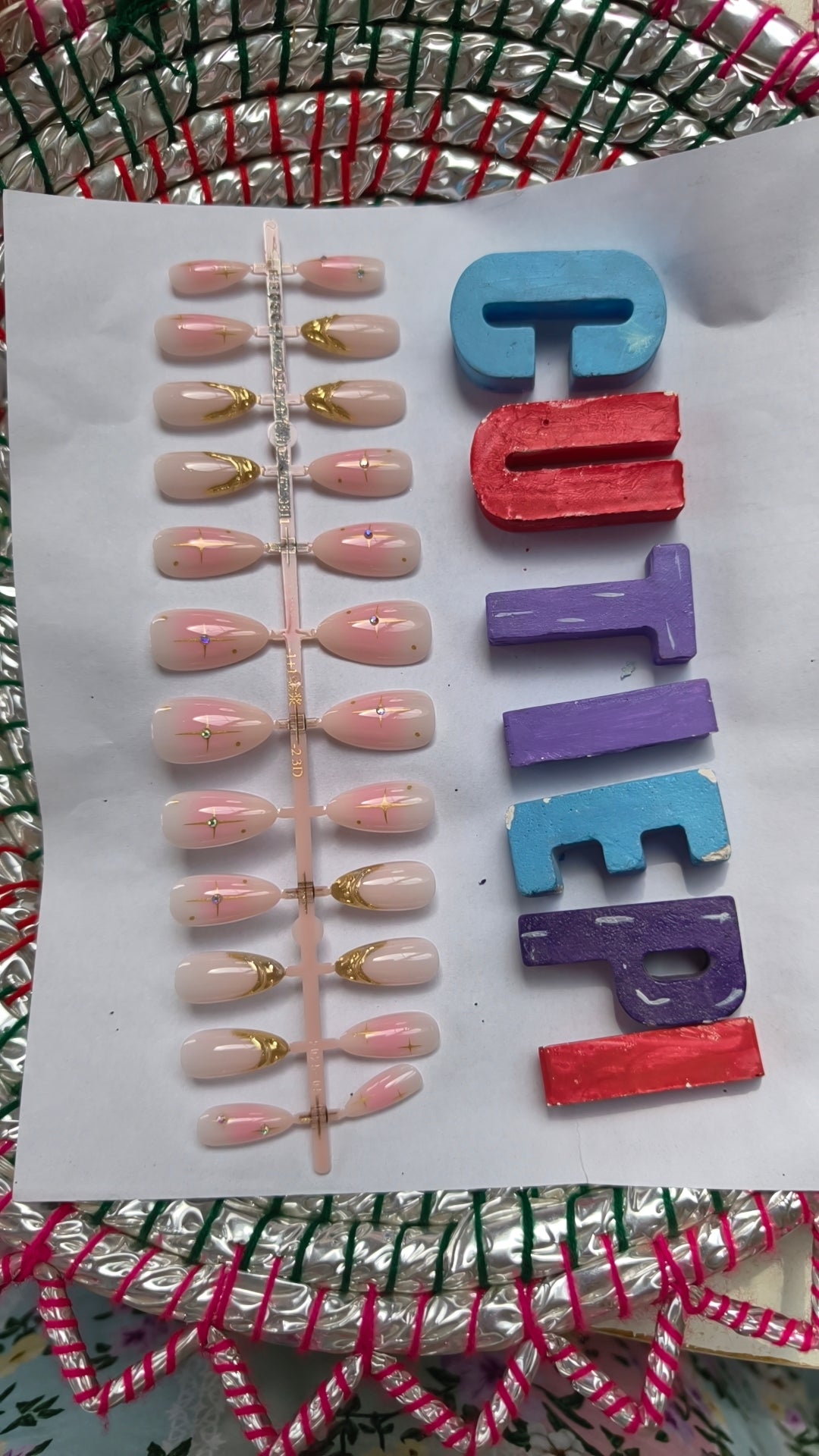 Gold French-30pcs Per stick Handmade (Each stick 380rs) Moq 10 sticks