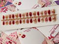 Ruby beauty - 30pcs Cherry Nails with application kit