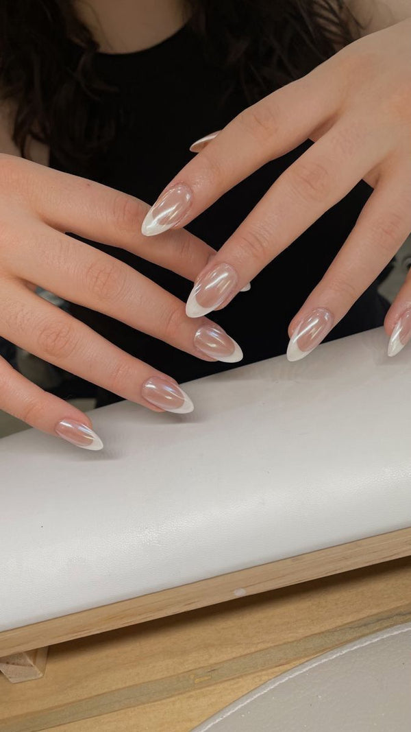 Shine french- 30pcs glaze nails per set