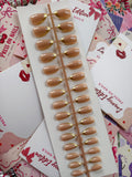 Gold French- 30pcs Gel Nails with application kit