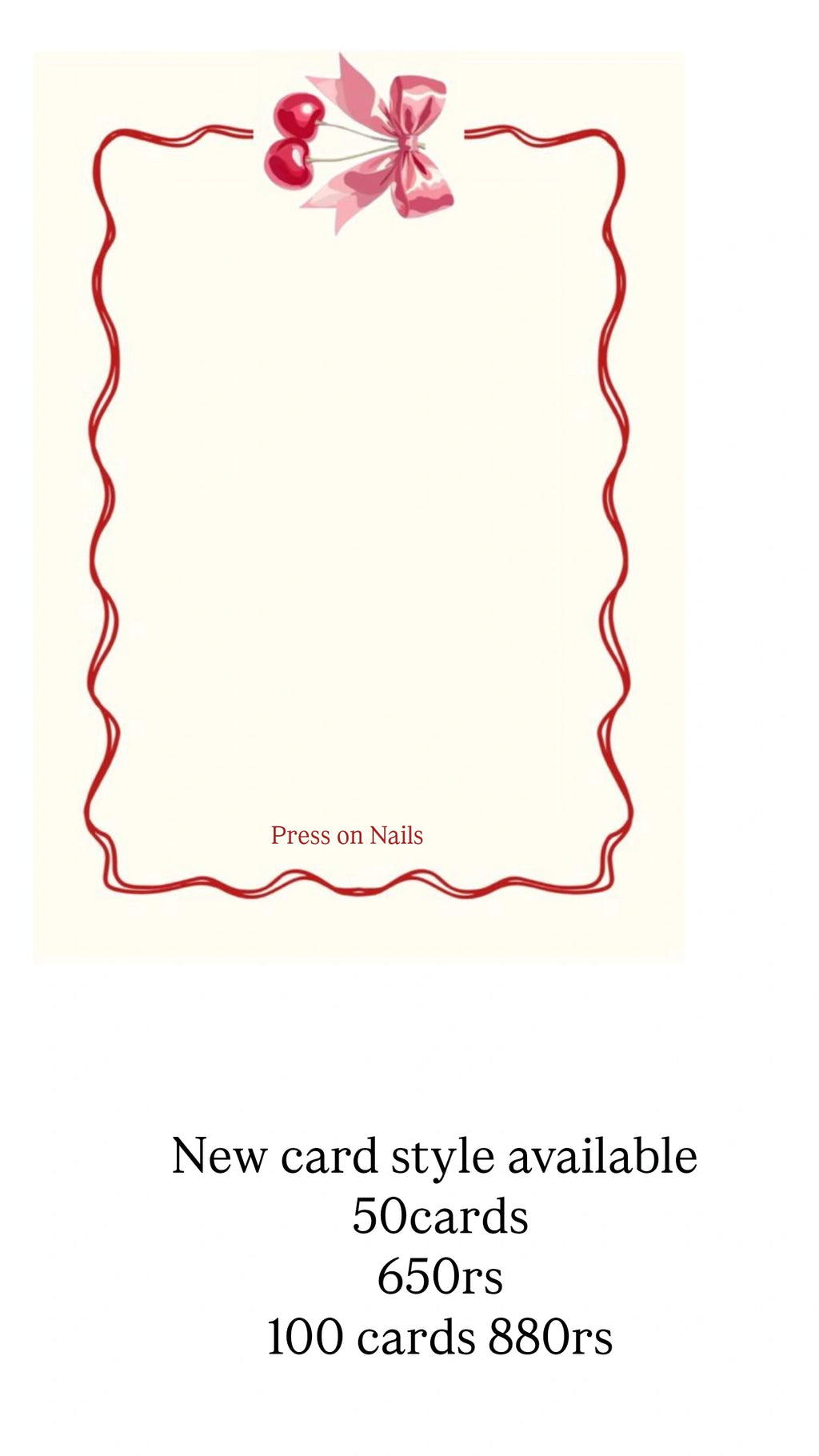New Nail card style available 50 cards size 4*4