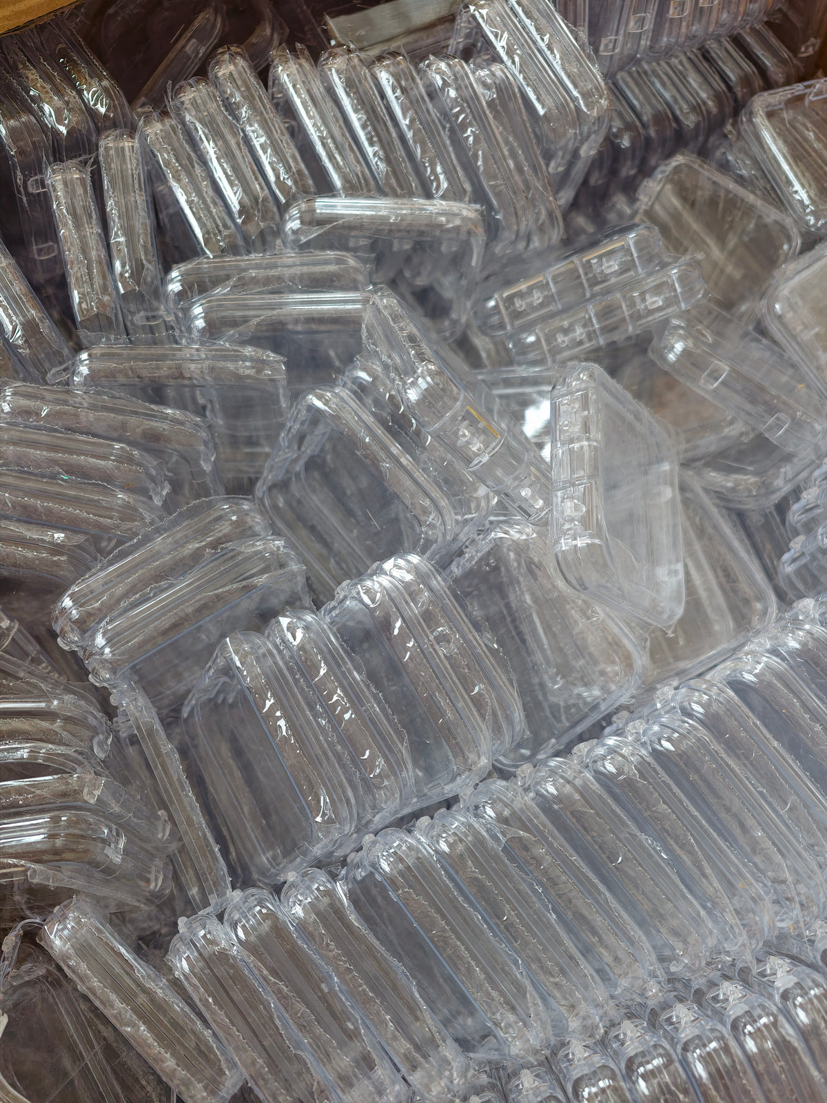 Acrylic box for nail storage pack of 10