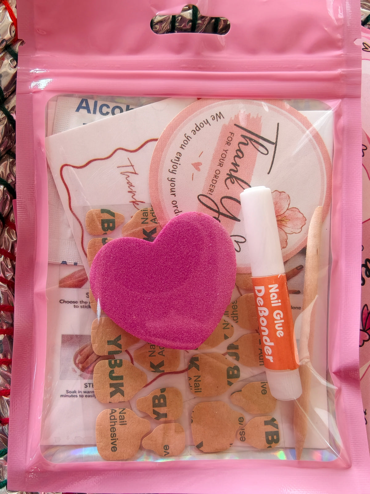 Nail application kit pack- 8 items- 10 packs