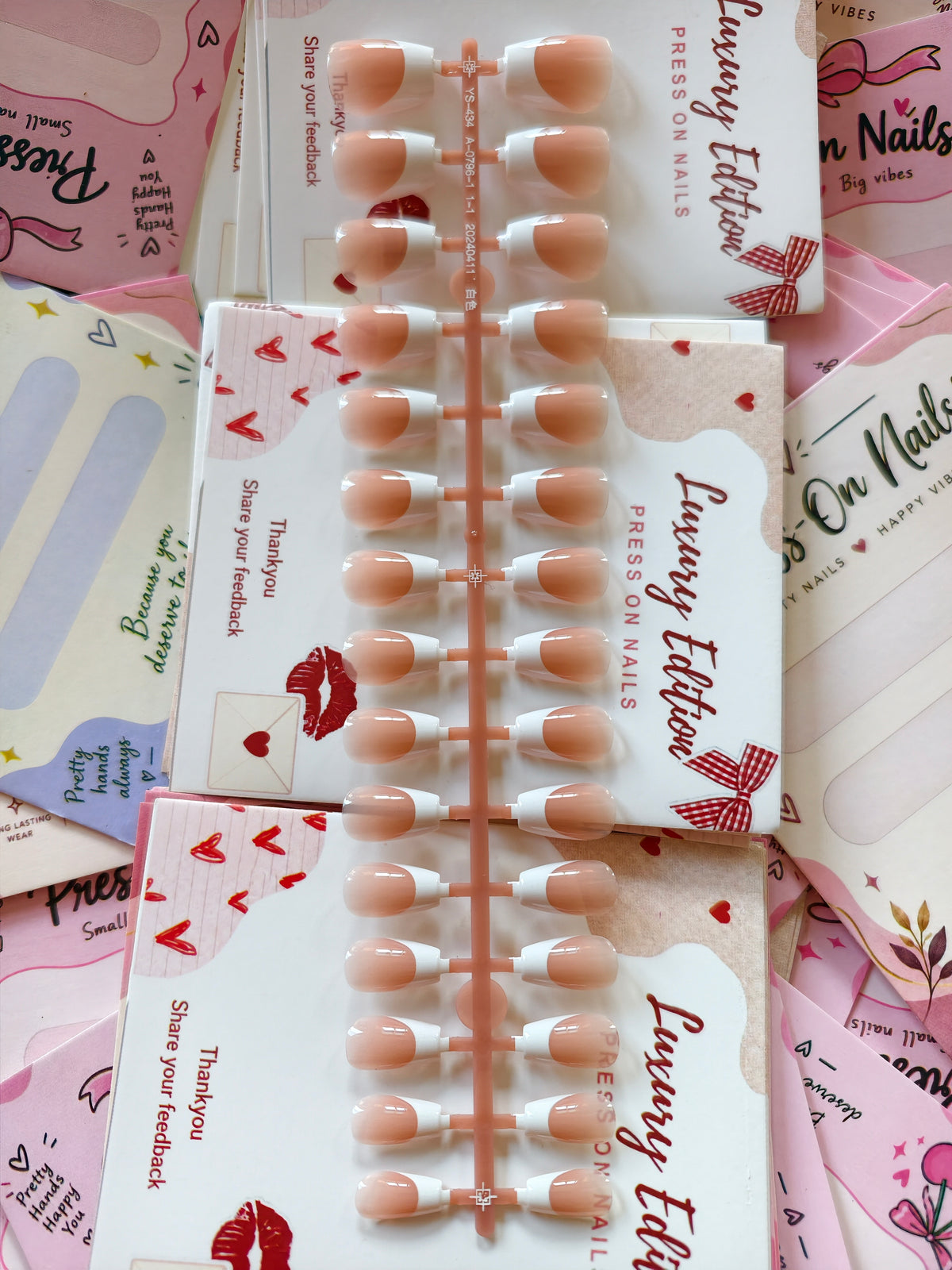 Asian French- 30 pcs Premium nails