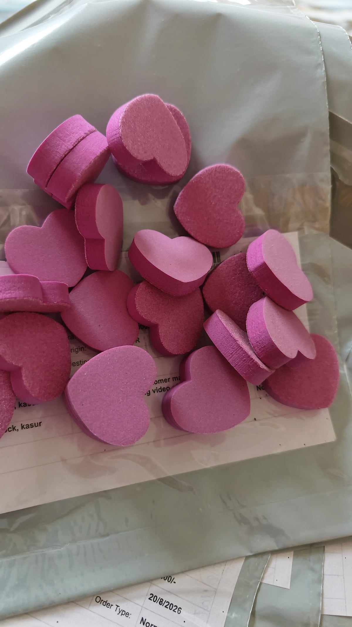 Heart buffers- pack of 100