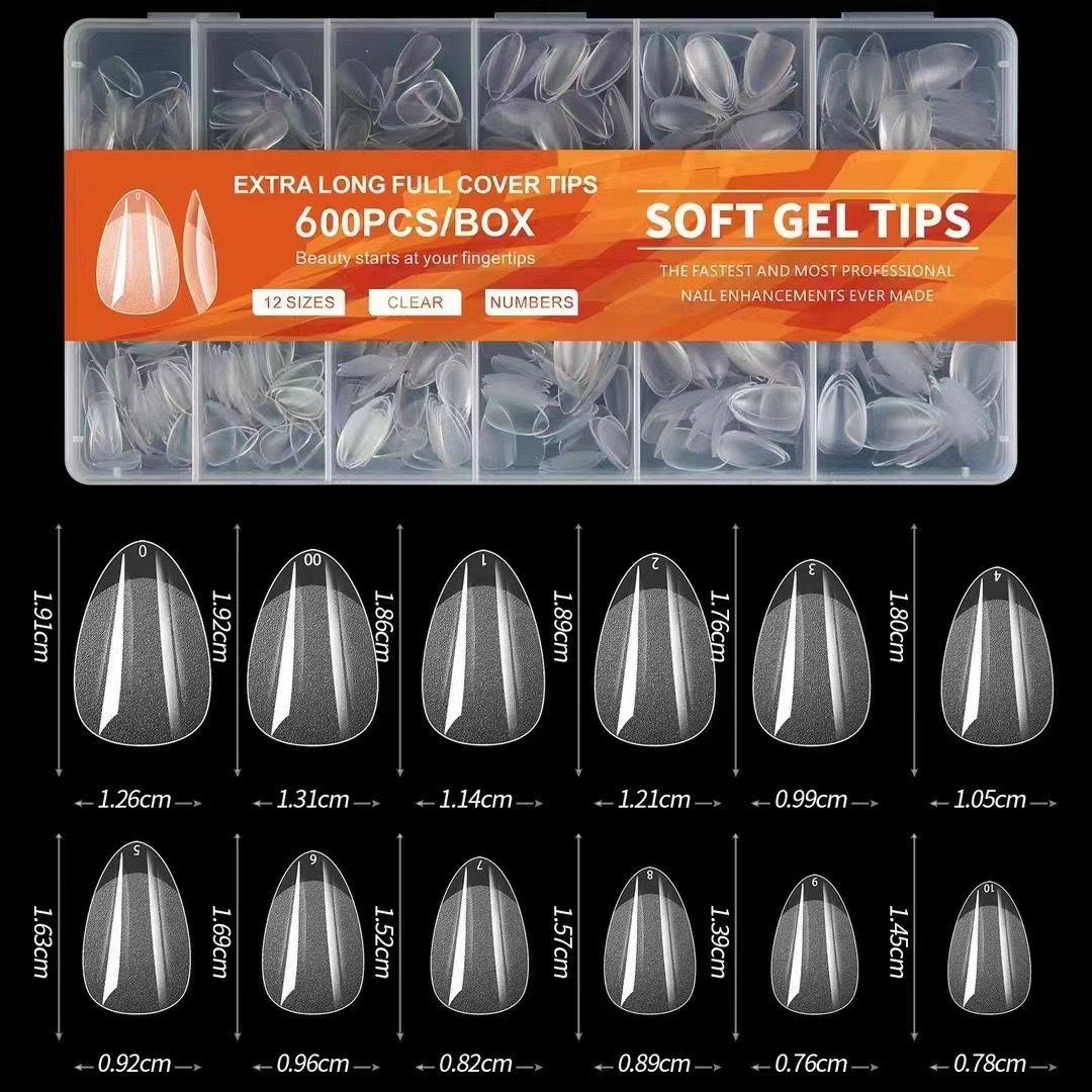 Soft Gel Tips for Handmade Nails - Best quality Guaranteed- 1 box contains 600 Nail Tips