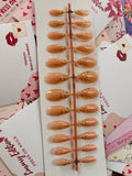 Chrome Blend- 24pcs 3d Nails with Application kit